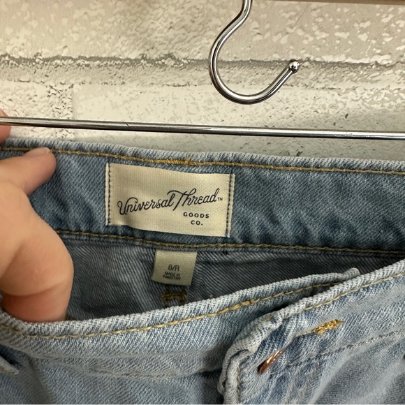 UNIVERSAL THREAD GOODS CO. Light Blue Distressed Boyfriend Jean - Picture 5 of 9